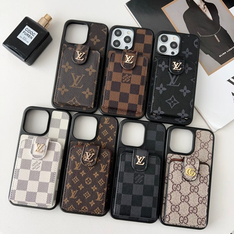 Husă pentru iPhone de lux Classic Card Bag