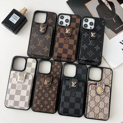 Husă pentru iPhone de lux Classic Card Bag