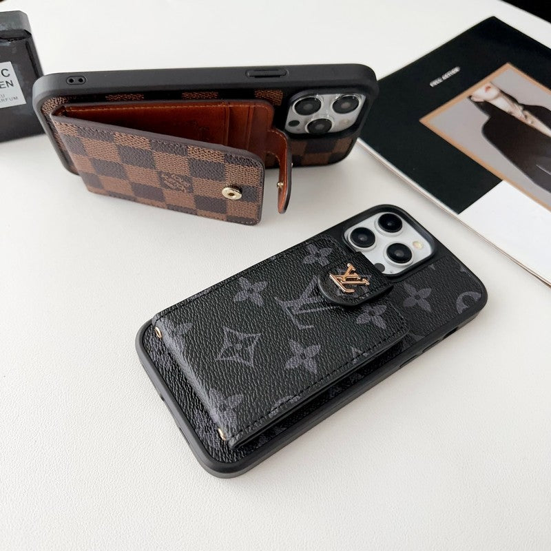 Husă pentru iPhone de lux Classic Card Bag