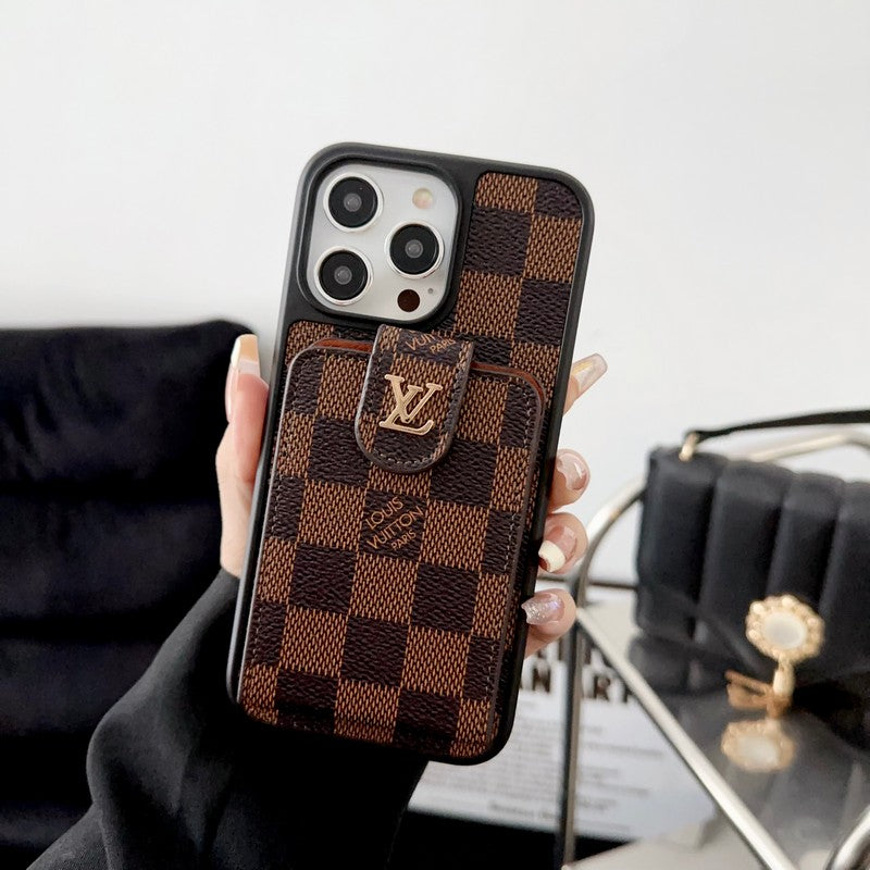 Husă pentru iPhone de lux Classic Card Bag