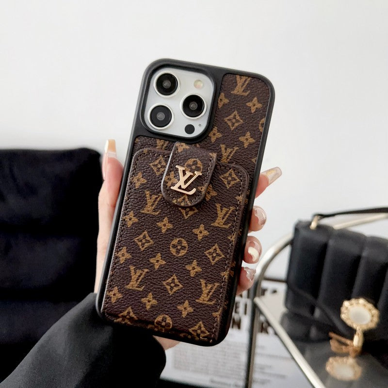 Husă pentru iPhone de lux Classic Card Bag