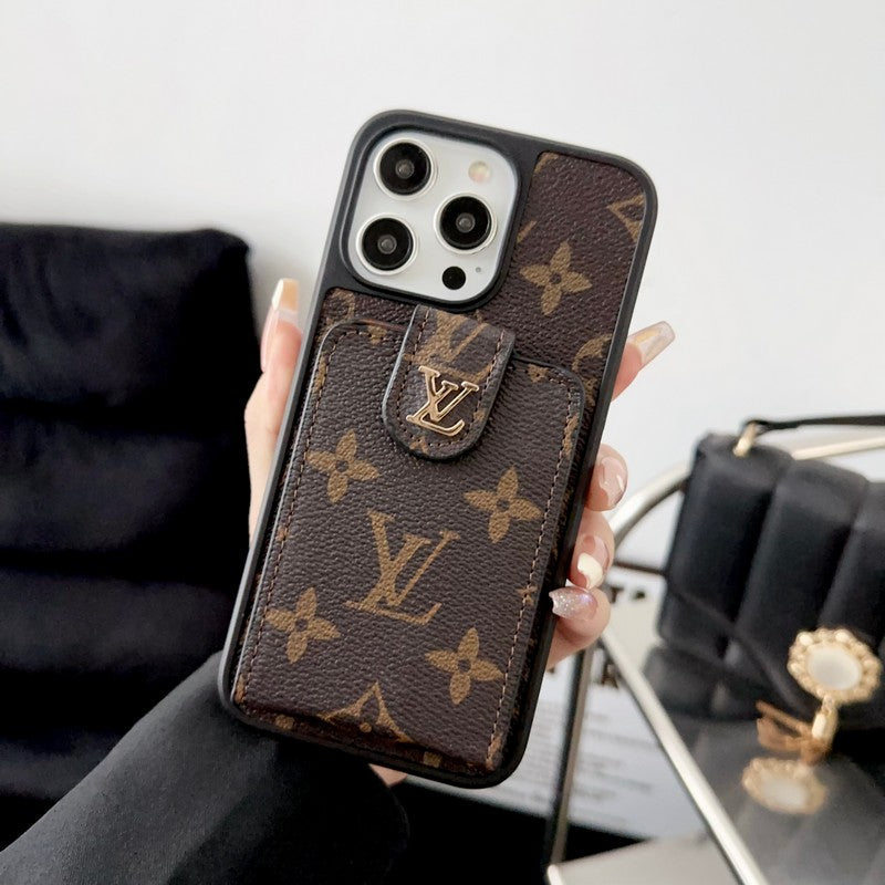 Husă pentru iPhone de lux Classic Card Bag