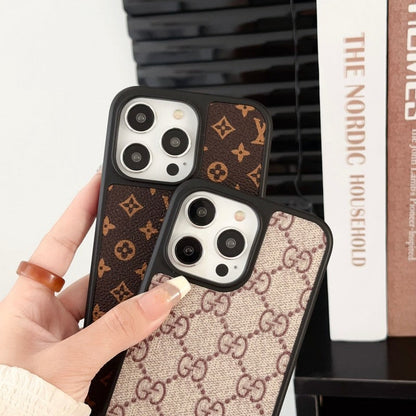 Luxusné klasické hnedé puzdro na iPhone