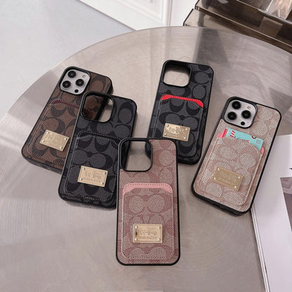Klasické puzdro na karty kožené puzdro na iPhone