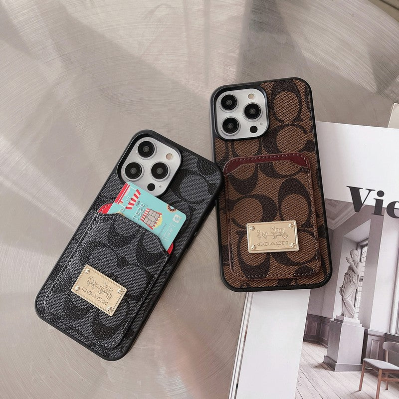 Klasické puzdro na karty kožené puzdro na iPhone