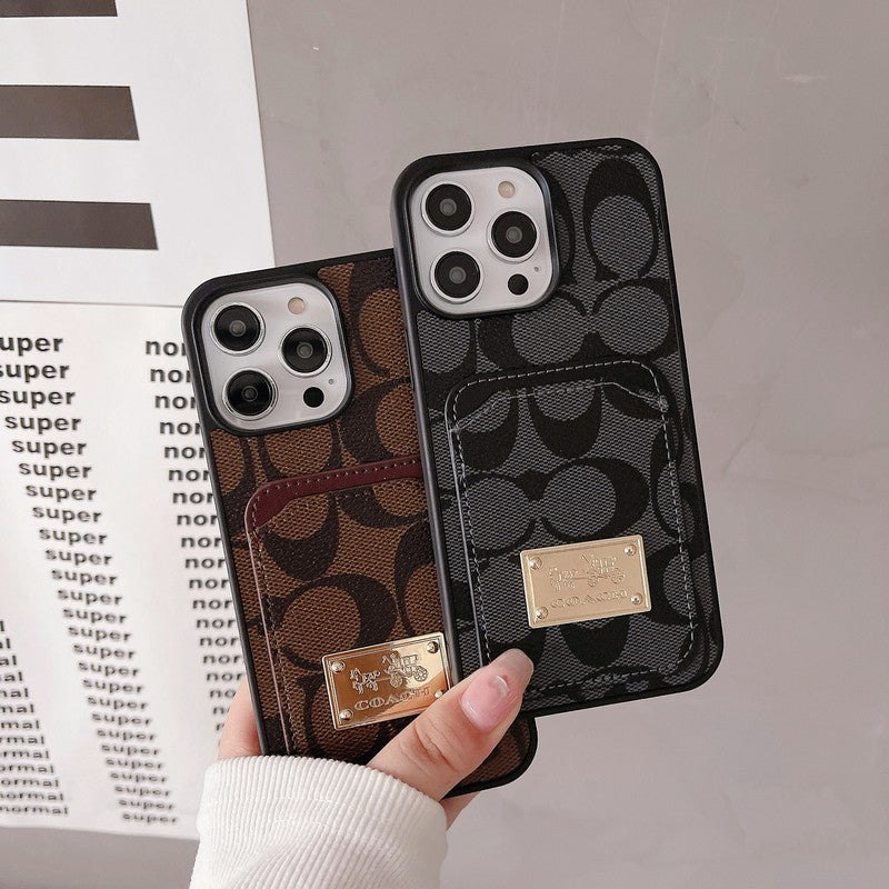 Klasické puzdro na karty kožené puzdro na iPhone
