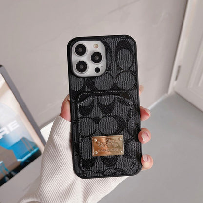 Klasické puzdro na karty kožené puzdro na iPhone