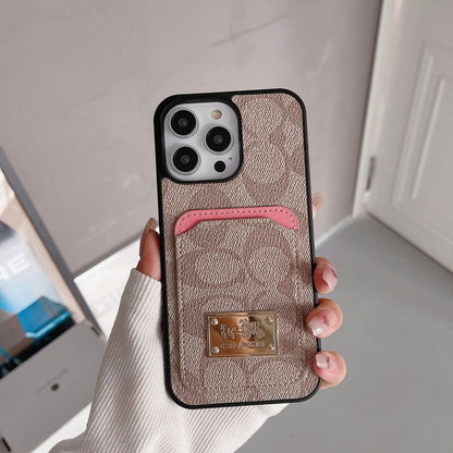 Klasické puzdro na karty kožené puzdro na iPhone