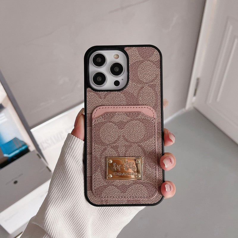 Klasické puzdro na karty kožené puzdro na iPhone