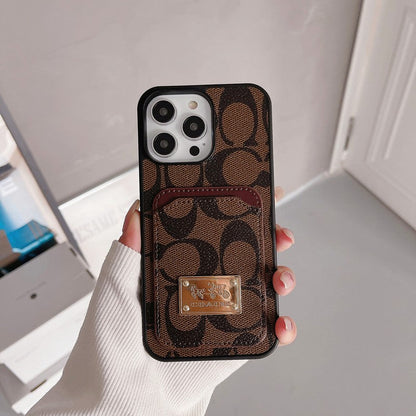 Klasické puzdro na karty kožené puzdro na iPhone