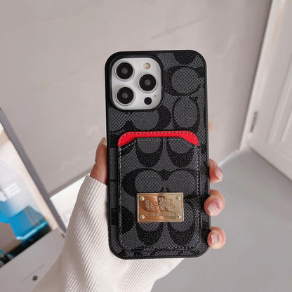 Klasické puzdro na karty kožené puzdro na iPhone