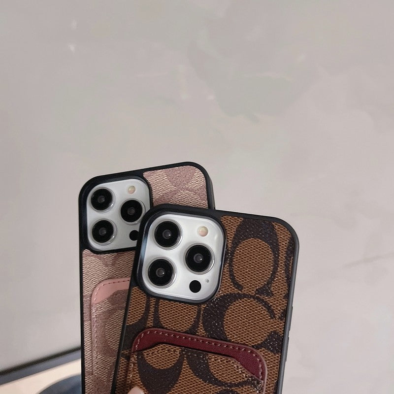 Klasické puzdro na karty kožené puzdro na iPhone