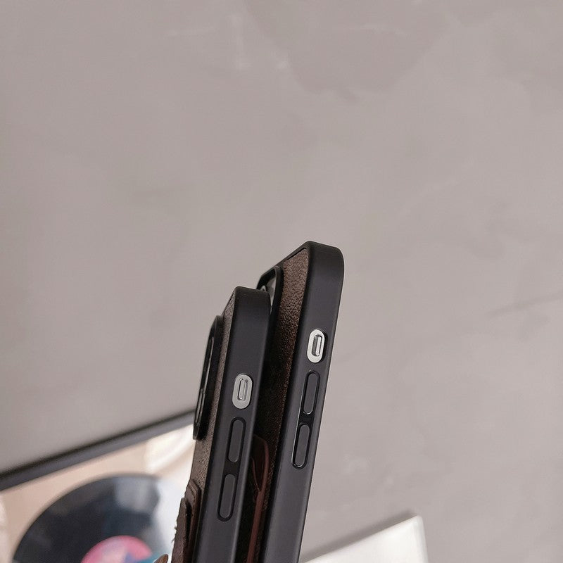 Klasické puzdro na karty kožené puzdro na iPhone