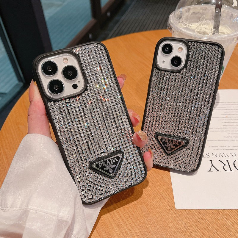 럭셔리 다이아몬드 크로스바디 체인 iPhone 케이스