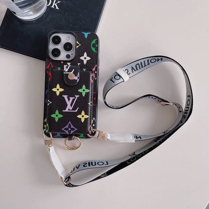 Luxe kaarttasje met klassieke ketting iPhone-hoesje