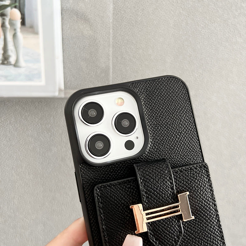H Card Bag Skjerf Skinn iPhone-deksel