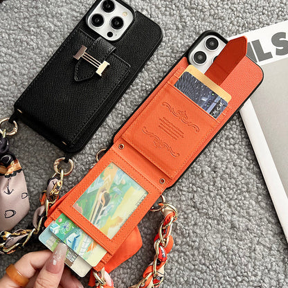 H Card Bag Skjerf Skinn iPhone-deksel