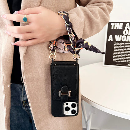 H Card Bag Skjerf Skinn iPhone-deksel