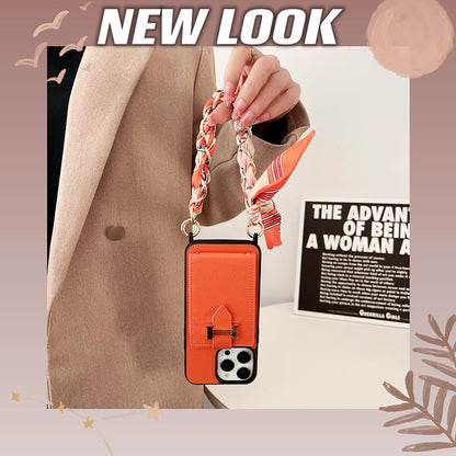 H Card Bag Skjerf Skinn iPhone-deksel