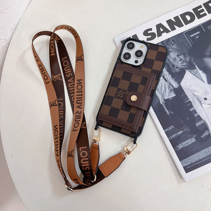 Étui pour iPhone Crossboday de sac de carte de luxe