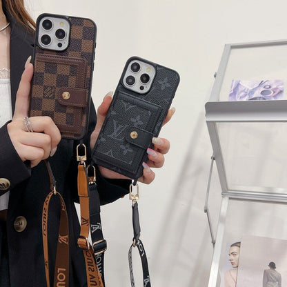 Étui pour iPhone Crossboday de sac de carte de luxe