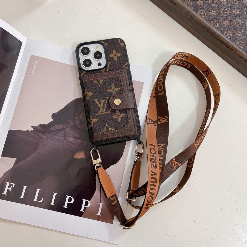 Étui pour iPhone Crossboday de sac de carte de luxe