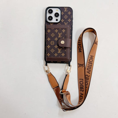 Étui pour iPhone Crossboday de sac de carte de luxe