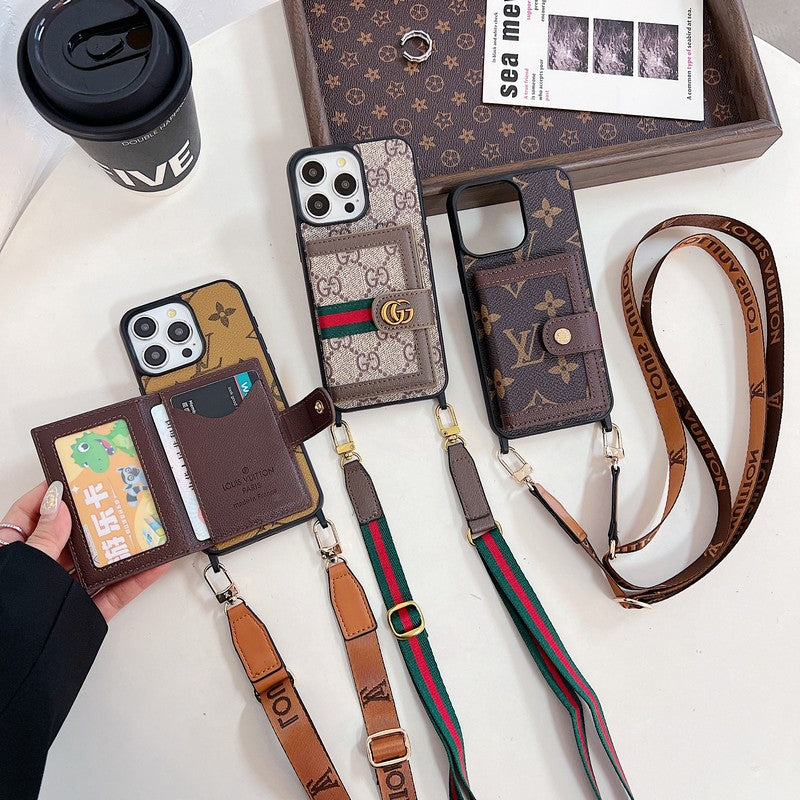 Étui pour iPhone Crossboday de sac de carte de luxe