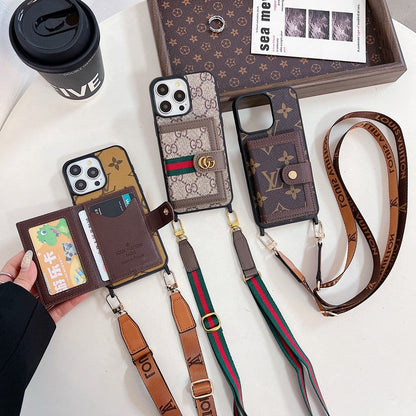 Étui pour iPhone Crossboday de sac de carte de luxe