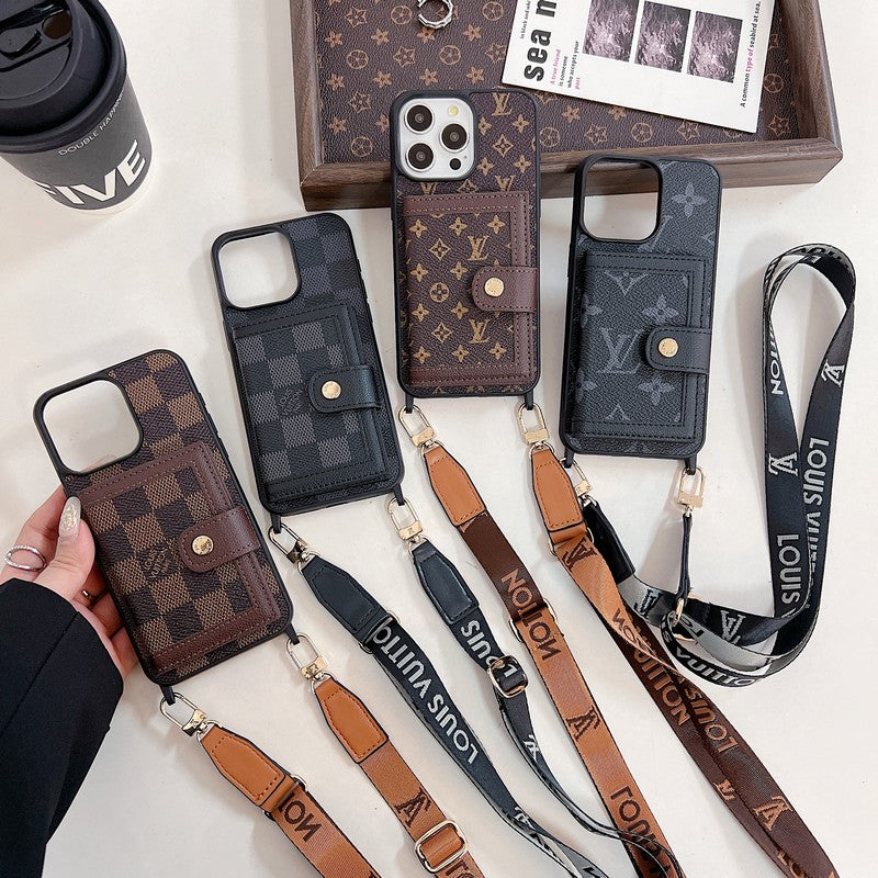 Étui pour iPhone Crossboday de sac de carte de luxe