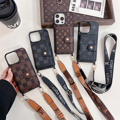 Étui pour iPhone Crossboday de sac de carte de luxe
