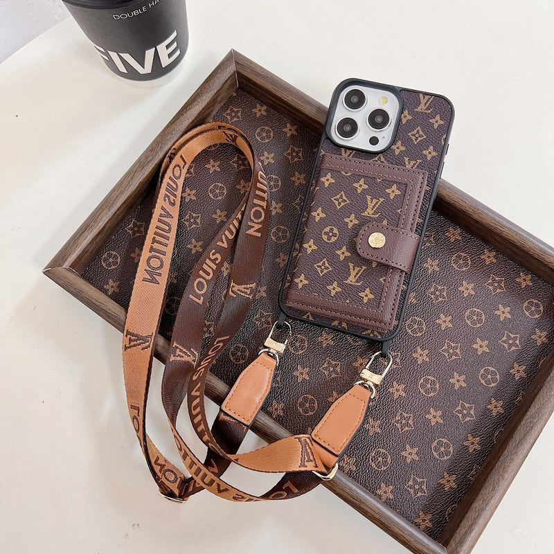 Étui pour iPhone Crossboday de sac de carte de luxe