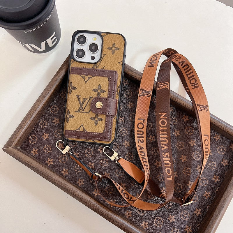 Étui pour iPhone Crossboday de sac de carte de luxe