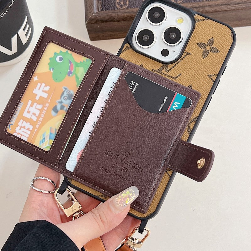 Étui pour iPhone Crossboday de sac de carte de luxe