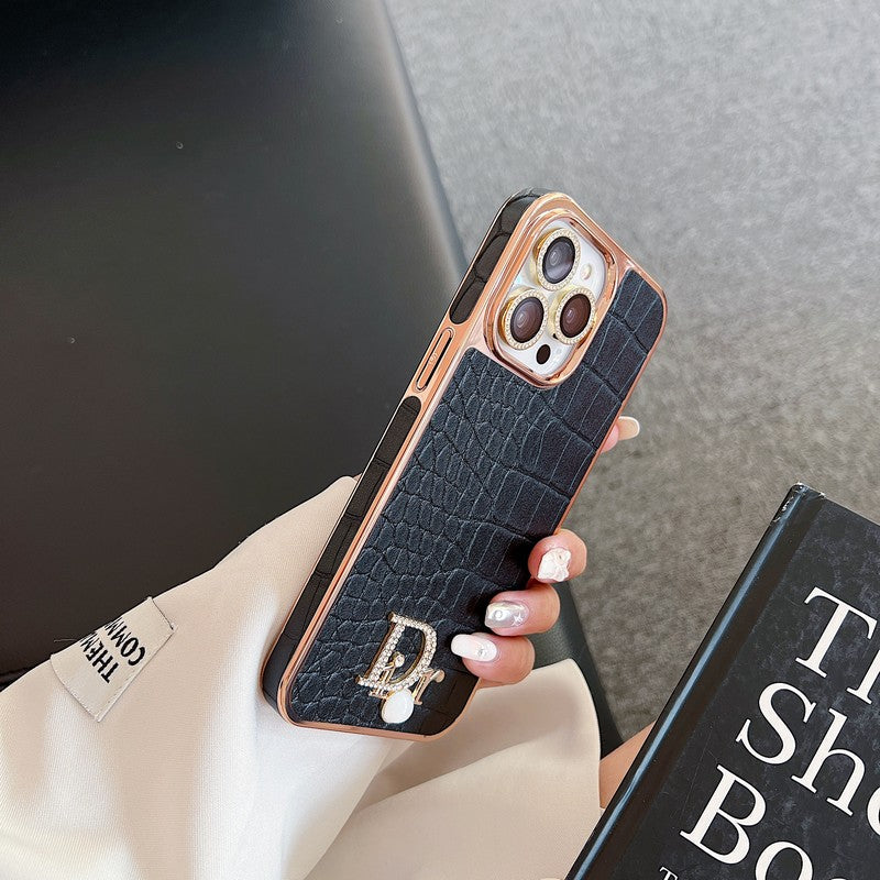 Modes Diamond Logo Rose Gold iPhone futrālis