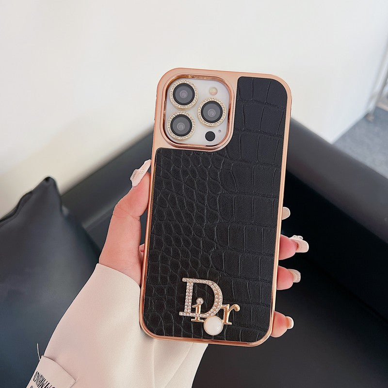 Modes Diamond Logo Rose Gold iPhone futrālis