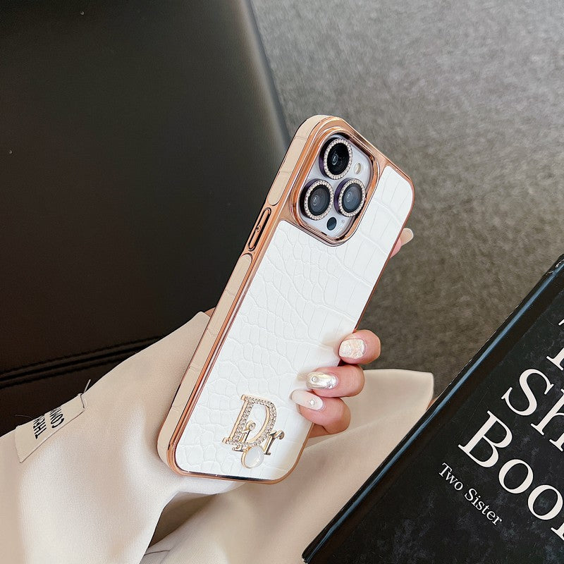 Modes Diamond Logo Rose Gold iPhone futrālis