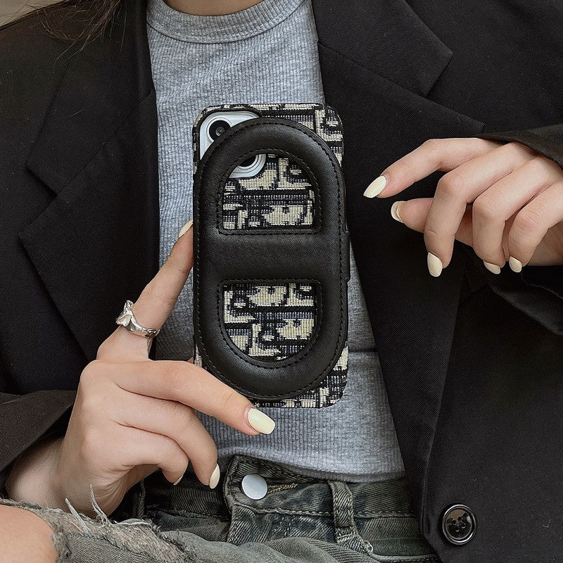 ファッションブラケットカードバッグiPhoneケース