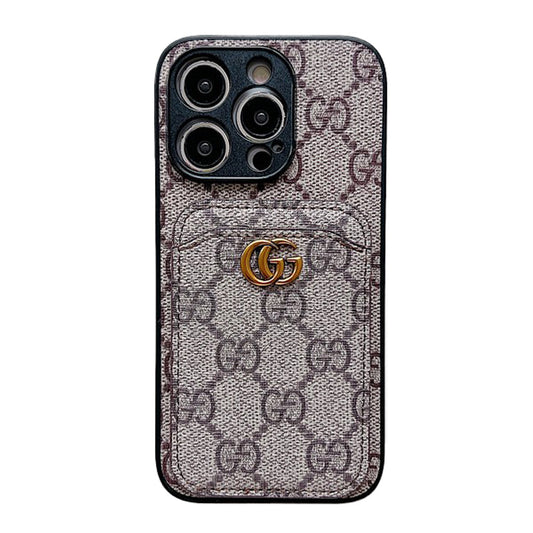 Funda clásica para iPhone con tarjetero premium