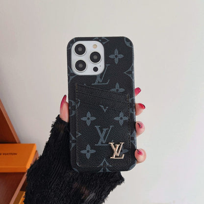 Luxusní Card Bag Klasické pouzdro na iPhone