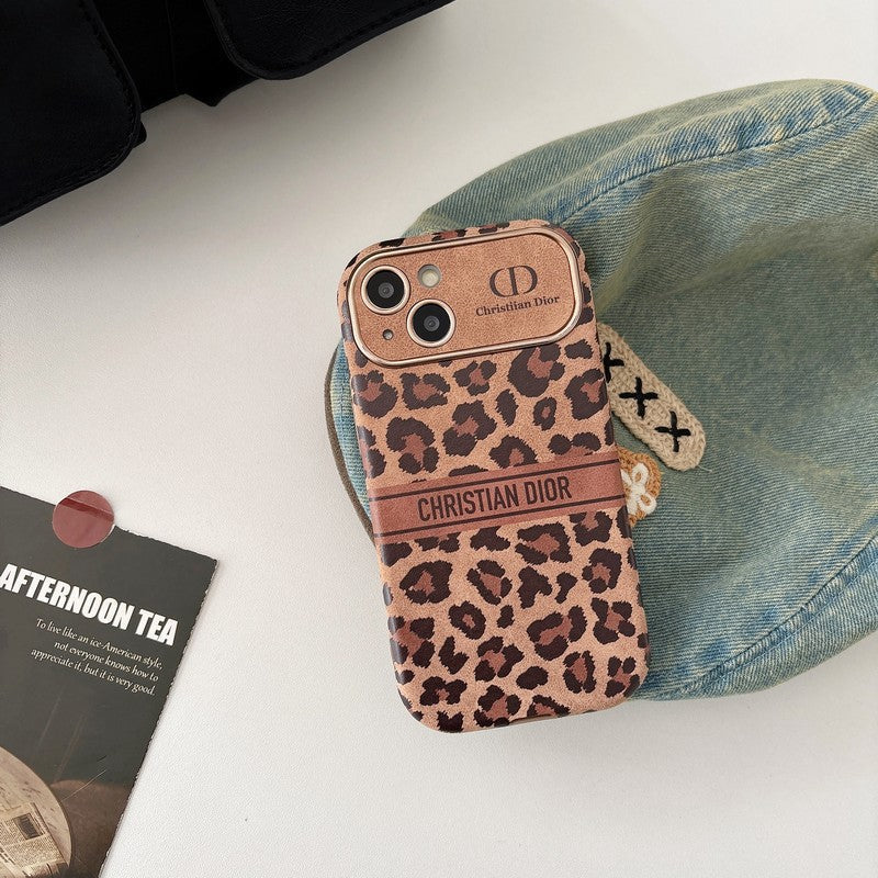 Mote brun farge skinn iPhone deksel