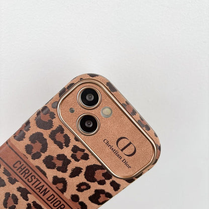 Mote brun farge skinn iPhone deksel