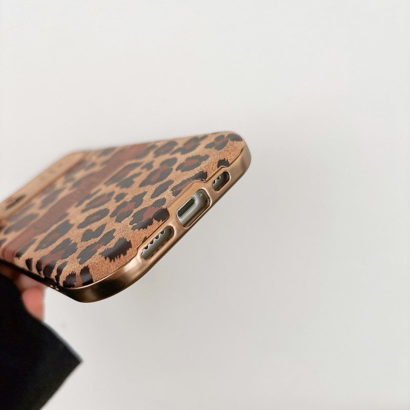 Mote brun farge skinn iPhone deksel