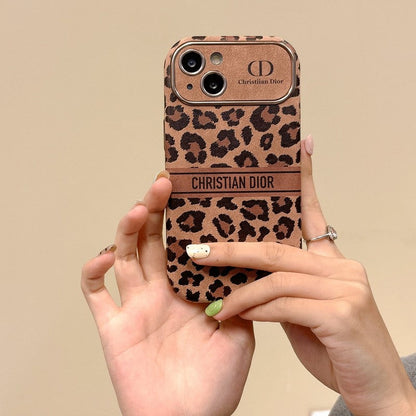 Mote brun farge skinn iPhone deksel