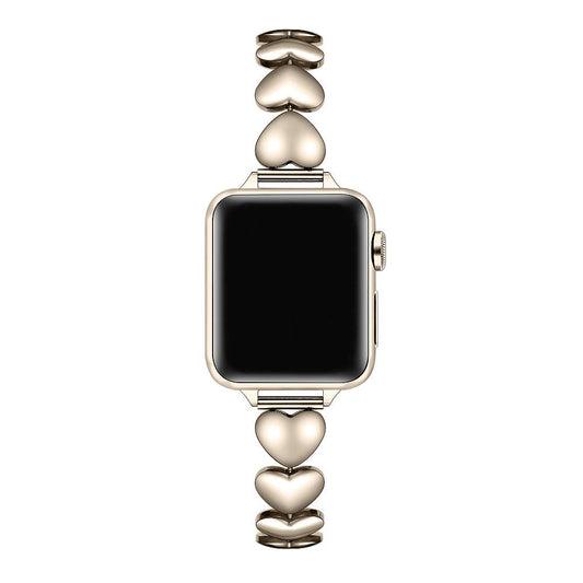 Apple Watch用ラバーハートスチールバンド