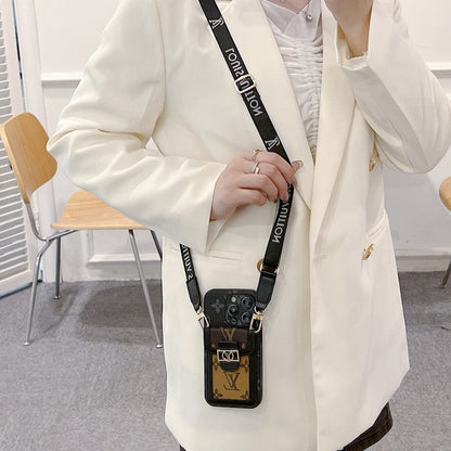 Luxe kaarthouder Crossbody iPhone-hoesje