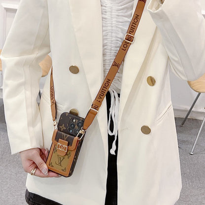 Luxe kaarthouder Crossbody iPhone-hoesje