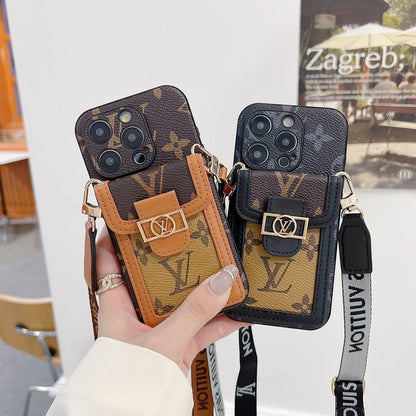 Luxe kaarthouder Crossbody iPhone-hoesje