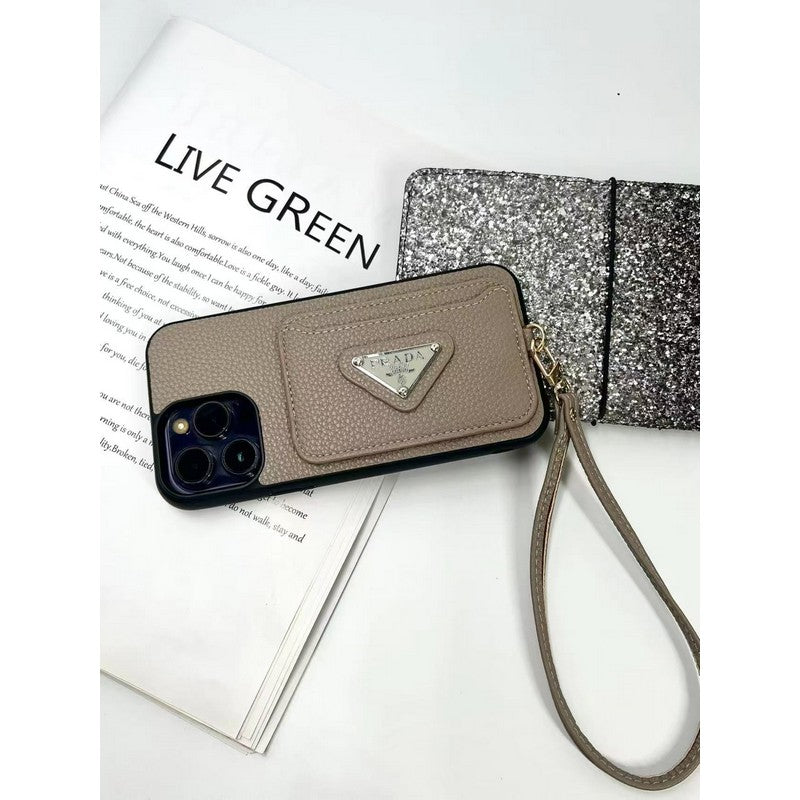 Luksusowe etui na karty w czterech kolorach do iPhone'a