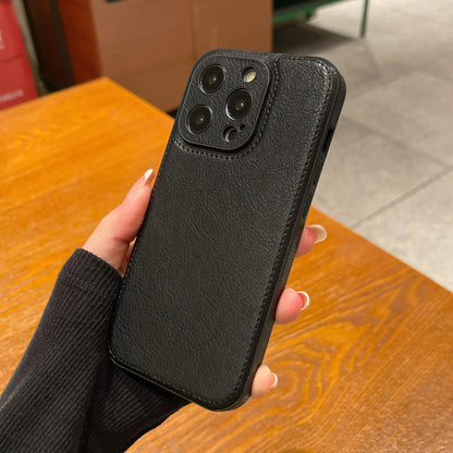Premium vintage lær iPhone-deksel – Soft Touch støtsikkert beskyttelsesdeksel